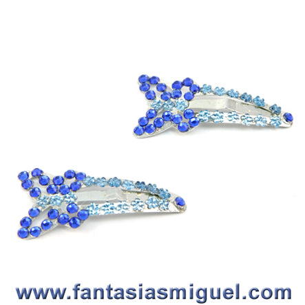 Cuca  Decorada Con Pedreria Azul