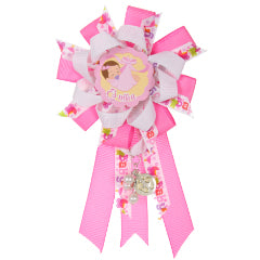 Corsage Piesitos Rosa/Blanco