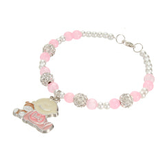 Pulsera Rosa Baby Con Piedras