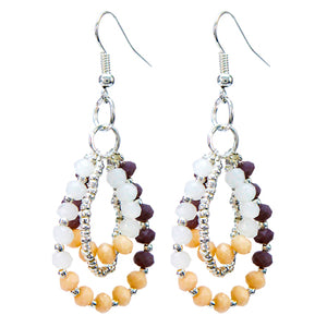Aretes De Rondel Opaco