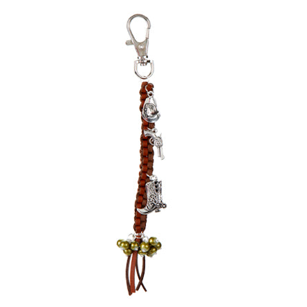 Accesorio Llavero Vaquero Con Cordón Y Dijes