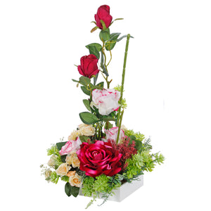 Arreglo Alto Con Rosas