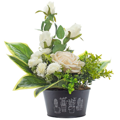 Fantasías Miguel Clave:SR1119 Arreglo Rosas Marfil