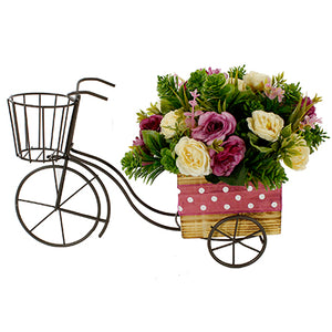 Triciclo Con Flores Lavanda