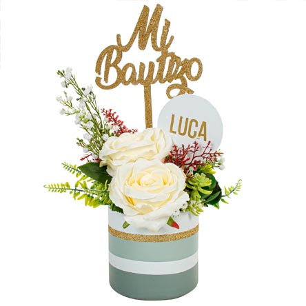 Centro De Mesa Bautizo
