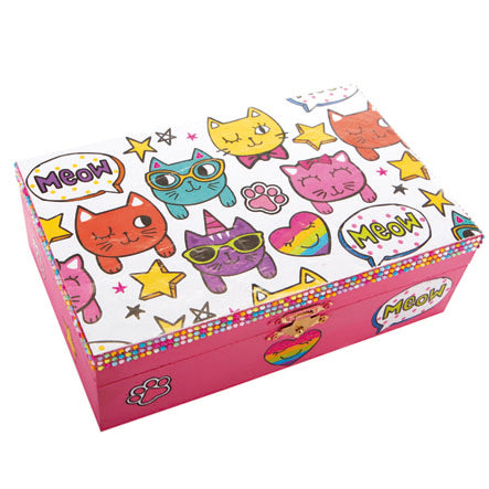 Caja Con Broche Y Scrap De Gatitos
