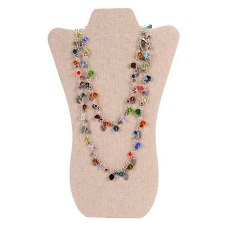 Collar De Cristales Surtidos Y Calaveras